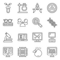 Pack of Medical Linear Icons vector