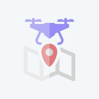 Icon Navigation. related to Drone symbol. flat style. simple design editable. simple illustration vector