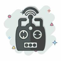 Icon Remote Control. related to Drone symbol. comic style. simple design editable. simple illustration vector