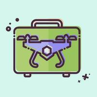 Icon Drone Case. related to Drone symbol. MBE style. simple design editable. simple illustration vector
