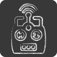 Icon Remote Control. related to Drone symbol. chalk Style. simple design editable. simple illustration vector