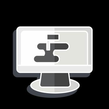 icono estrategia mapa. relacionado a militar símbolo. lustroso estilo. sencillo diseño editable. sencillo ilustración vector