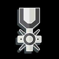 Icon Valor Medal. related to Military symbol. glossy style. simple design editable. simple illustration vector