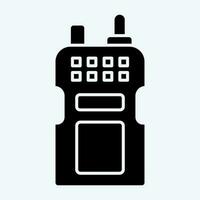 Icon Walkie Talkie. related to Military symbol. glyph style. simple design editable. simple illustration vector