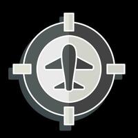 Icon Target Location. related to Military symbol. glossy style. simple design editable. simple illustration vector