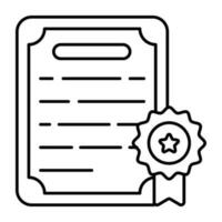 carpeta, documento, doc, archivo, aglutinante, portafolio, icono, vector, lineal, datos, vector