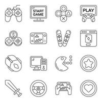 Pack of Gaming Linear Icons vector