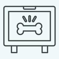 Icon Monitor. related to Orthopedic symbol. line style. simple design editable. simple illustration vector