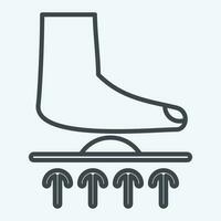 Icon Orthotics. related to Orthopedic symbol. line style. simple design editable. simple illustration vector