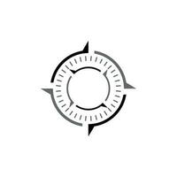 Brújula flecha marcas moderno vector logo diseño símbolo