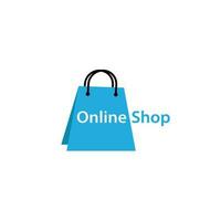 online shop logo technology symbol design vector retail web market buy