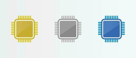 Circuit board or electronic motherboard set 3 in 1. Vector high-tech technology data. Communication and engineering concept. digital tech background