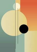 modern art background with an abstract retro design vector