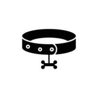 dog collars icon. solid icon vector