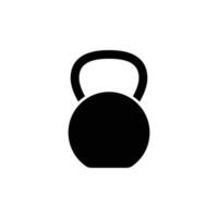 Kettlebell icon. solid icon vector