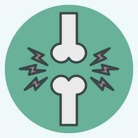 Icon Joint. related to Orthopedic symbol. color mate style. simple design editable. simple illustration vector