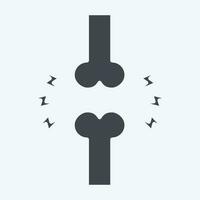 Icon Joint. related to Orthopedic symbol. glyph style. simple design editable. simple illustration vector