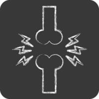 Icon Joint. related to Orthopedic symbol. chalk Style. simple design editable. simple illustration vector