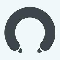 Icon Neck Pillow. related to Orthopedic symbol. glyph style. simple design editable. simple illustration vector