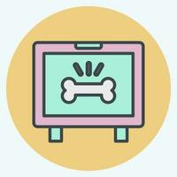 Icon Monitor. related to Orthopedic symbol. color mate style. simple design editable. simple illustration vector