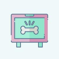 Icon Monitor. related to Orthopedic symbol. doodle style. simple design editable. simple illustration vector