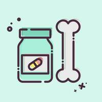 Icon Medicine. related to Orthopedic symbol. MBE style. simple design editable. simple illustration vector