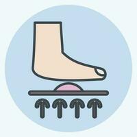 Icon Orthotics. related to Orthopedic symbol. color mate style. simple design editable. simple illustration vector