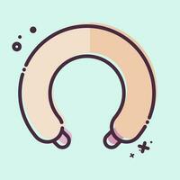 Icon Neck Pillow. related to Orthopedic symbol. MBE style. simple design editable. simple illustration vector