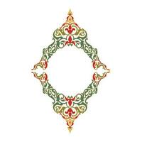 frame decoration with floral ornament, classic ornament, traditional ornament vector