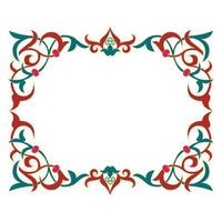 frame decoration with floral ornament, classic ornament, traditional ornament vector