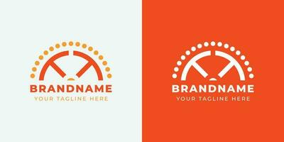 Letter TT Sunrise  Logo Set, suitable for any business with TT initials. vector