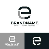 Letter EL or LE Monogram Logo, suitable for any business with EL or LE initials vector