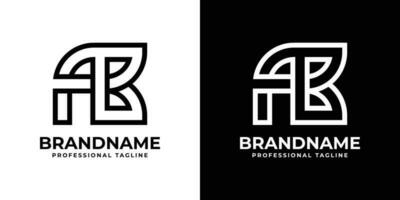 Letter AB or BA Monogram Logo, suitable for any business with AB or BA initials. vector