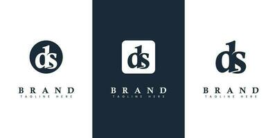 Modern and simple Lowercase DS Letter Logo, suitable for any business with DS or SD initials. vector