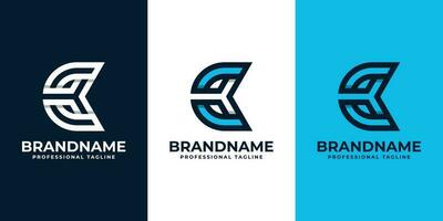 Letter CK or KC Monogram Logo, suitable for any business with CK or KC initials. vector