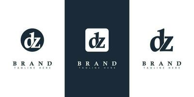 Modern and simple Lowercase DZ Letter Logo, suitable for any business with DZ or ZD initials. vector