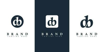 Modern and simple Lowercase DB Letter Logo, suitable for any business with DB or BD initials. vector