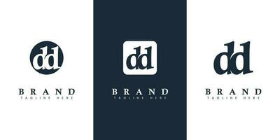 Modern and simple Lowercase DD Letter Logo, suitable for any business with DD initials. vector