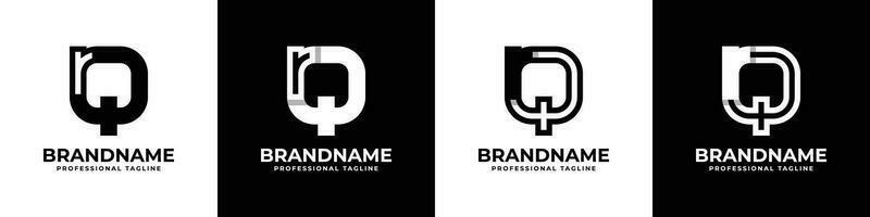 Letter QR or RQ Monogram Logo, suitable for any business with QR or RQ initials vector