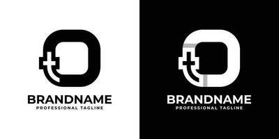 Letter OT or TO Monogram Logo, suitable for any business with OT or TO initials vector