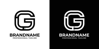 Letter GL or LG Monogram Logo, suitable for any business with GL or LG initials vector