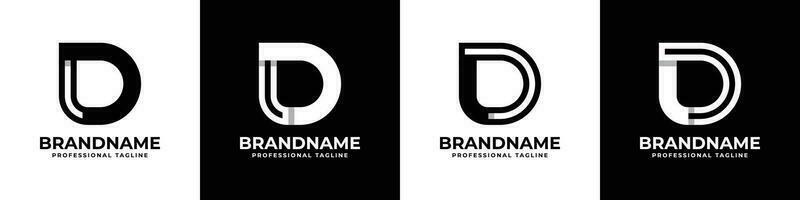 Letter DL or LD Monogram Logo, suitable for any business with DL or LD initials vector