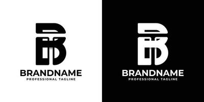 Letter BT or TB Monogram Logo, suitable for any business with BT or TB initials. vector