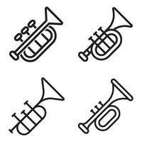 trumpet icon vector