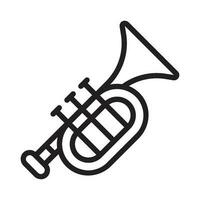 trumpet icon vector