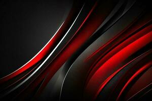 black and red abstract background generated by ai photo