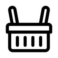 shopping basket icon for your website, mobile, presentation, and logo design. vector