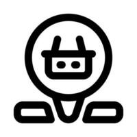 location icon for your website, mobile, presentation, and logo design. vector