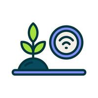 smart farm icon for your website, mobile, presentation, and logo design. vector