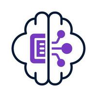 artificial intelligence icon for your website, mobile, presentation, and logo design. vector